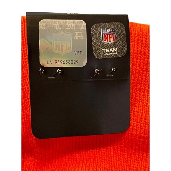 NWT New Era Denver Broncos NFL Embroidered Logos Beanie Hat Unisex OS Orange - Picture 5 of 10